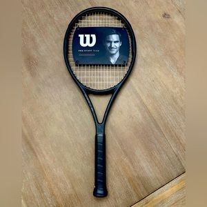 Wilson Pro Staff Team V13 Matte Black Tennis Racket 280g 16x19 Grip 4 3/8” New
